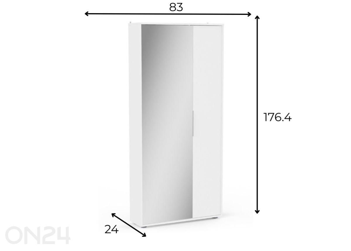 Галошница с зеркалом Ebony 2u увеличить размеры