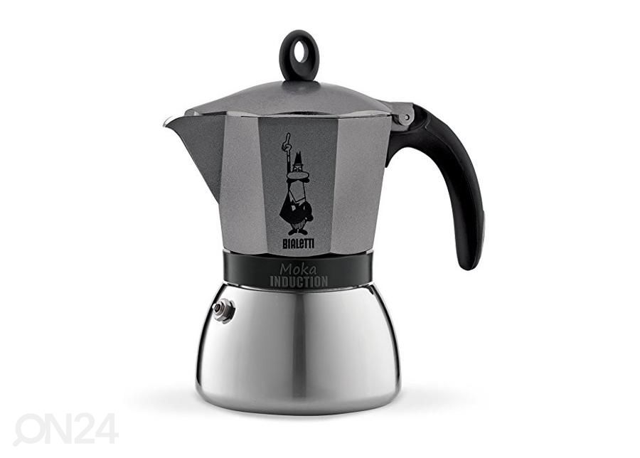 Гейзерная кофеварка Bialetti Moka на 9 чашек, серый антрацит увеличить
