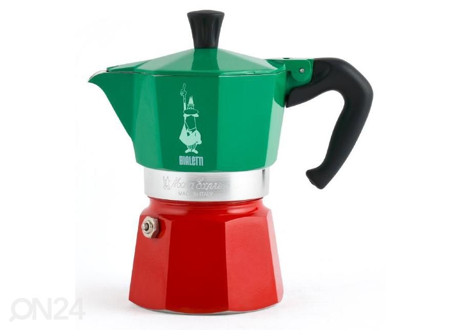 Гейзерная кофеварка Bialetti Moka Express Italia на 6 чашек увеличить