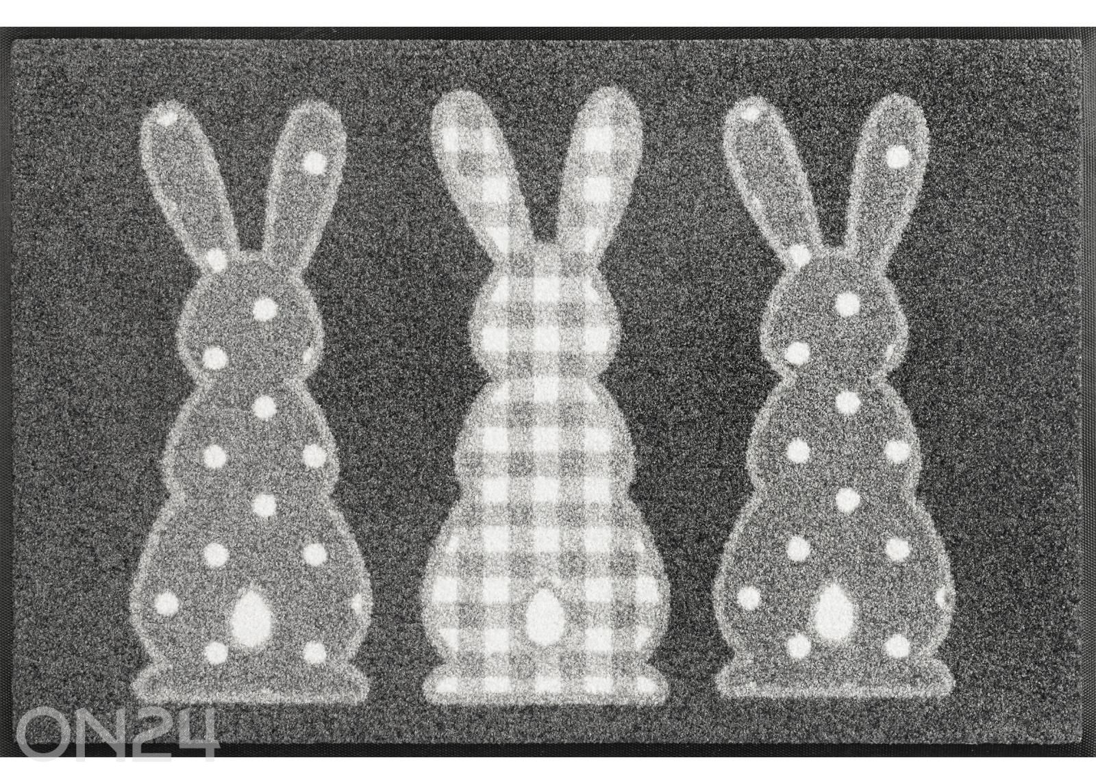 Дверной коврик Bunny Trio 50x75 см увеличить