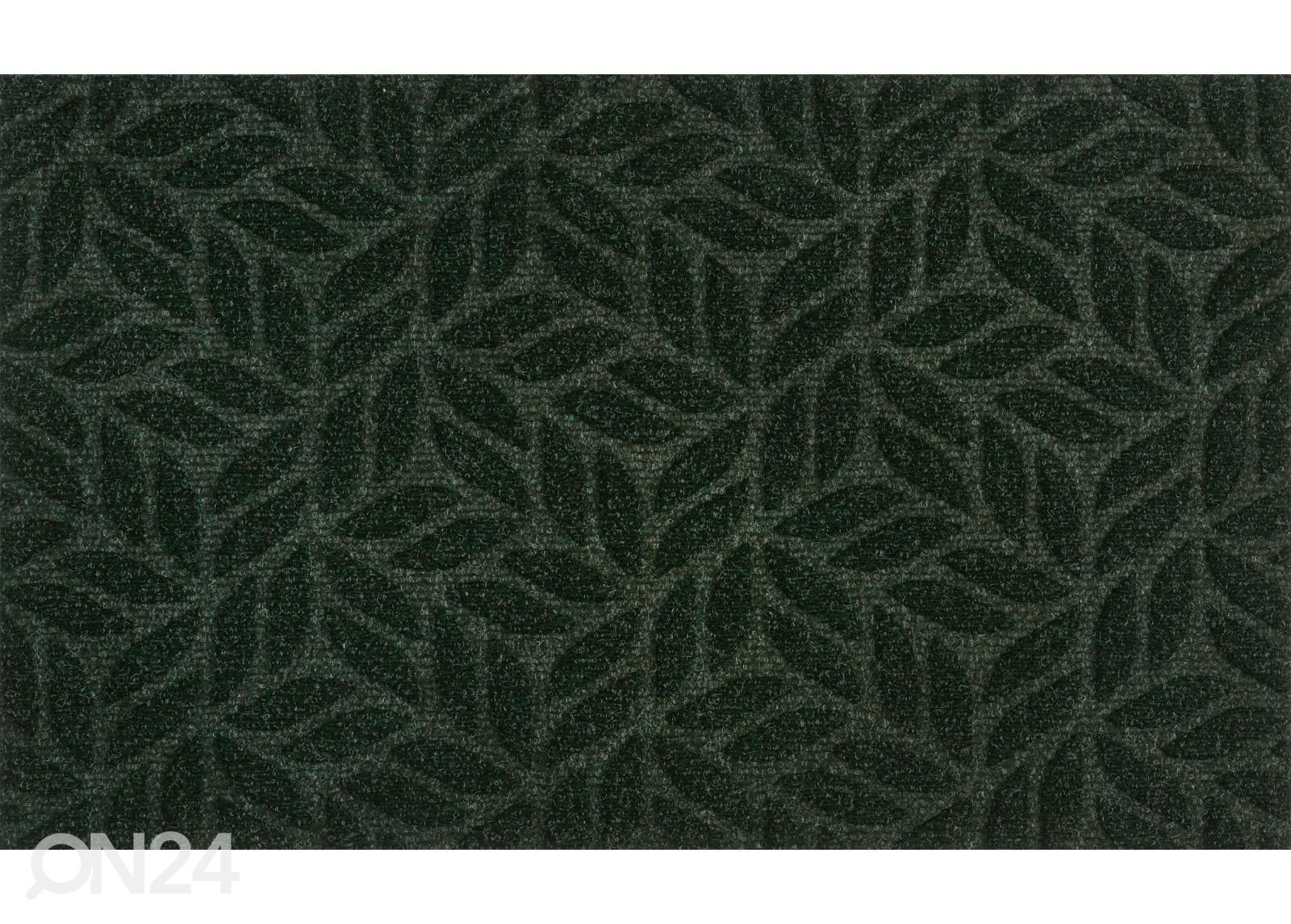 Дверной коврик Dune Leaves midnight green 45x75 см увеличить