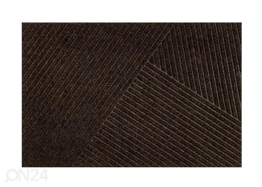 Дверной коврик Dune Stripes dark brown 60x90 см увеличить