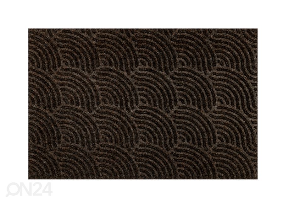 Дверной коврик Dune Waves dark brown 60x90 см увеличить