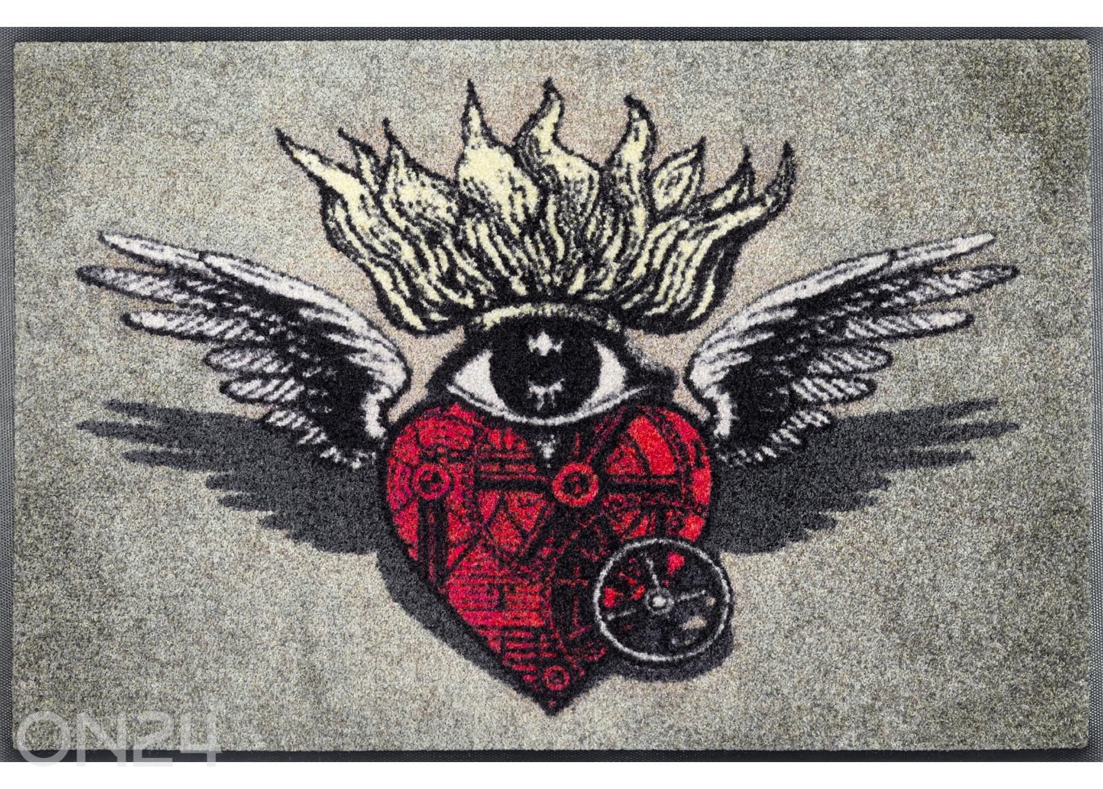 Дверной коврик Flaming Heart 50x75 см увеличить