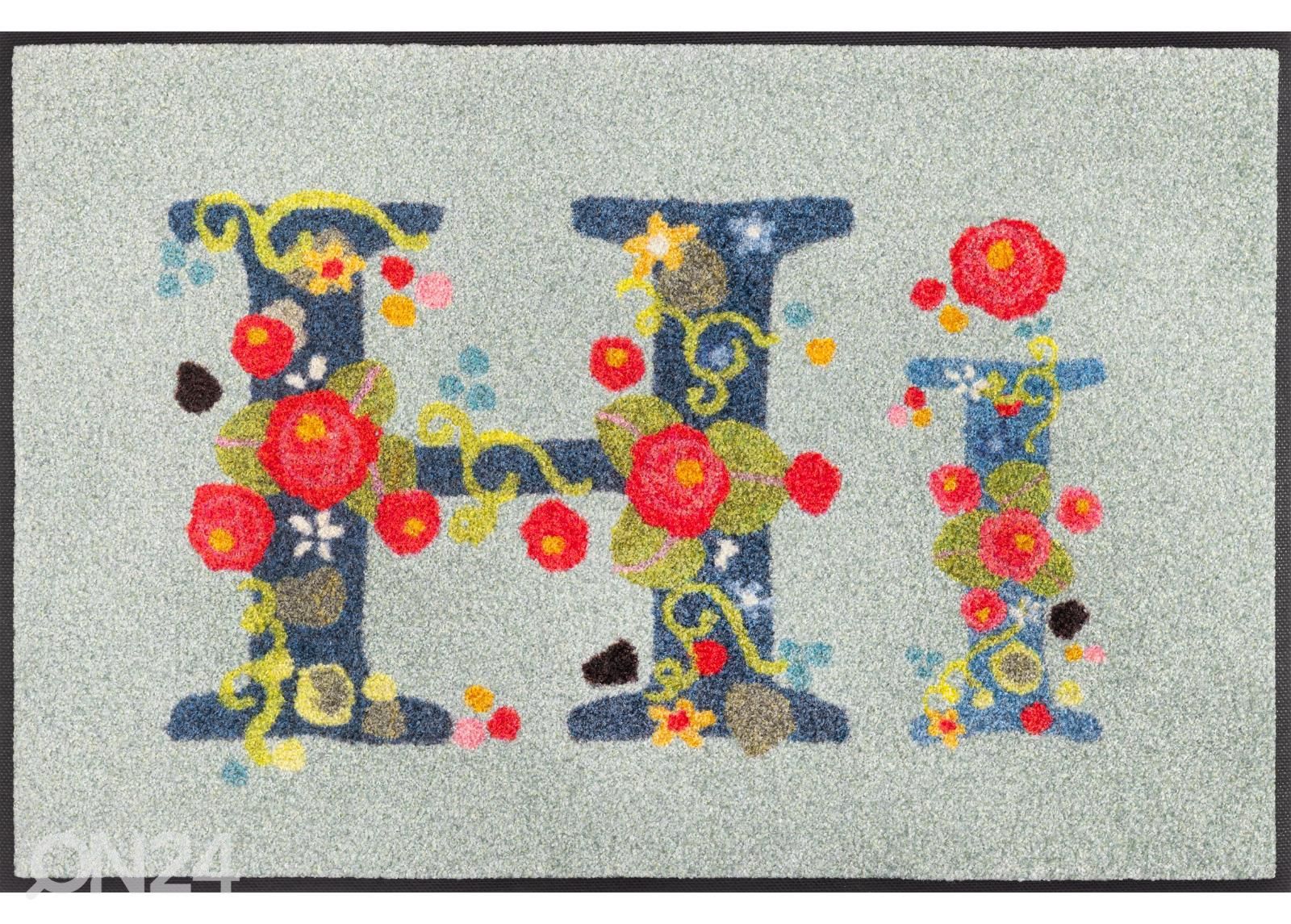Дверной коврик Hi with Roses 50x75 cm увеличить