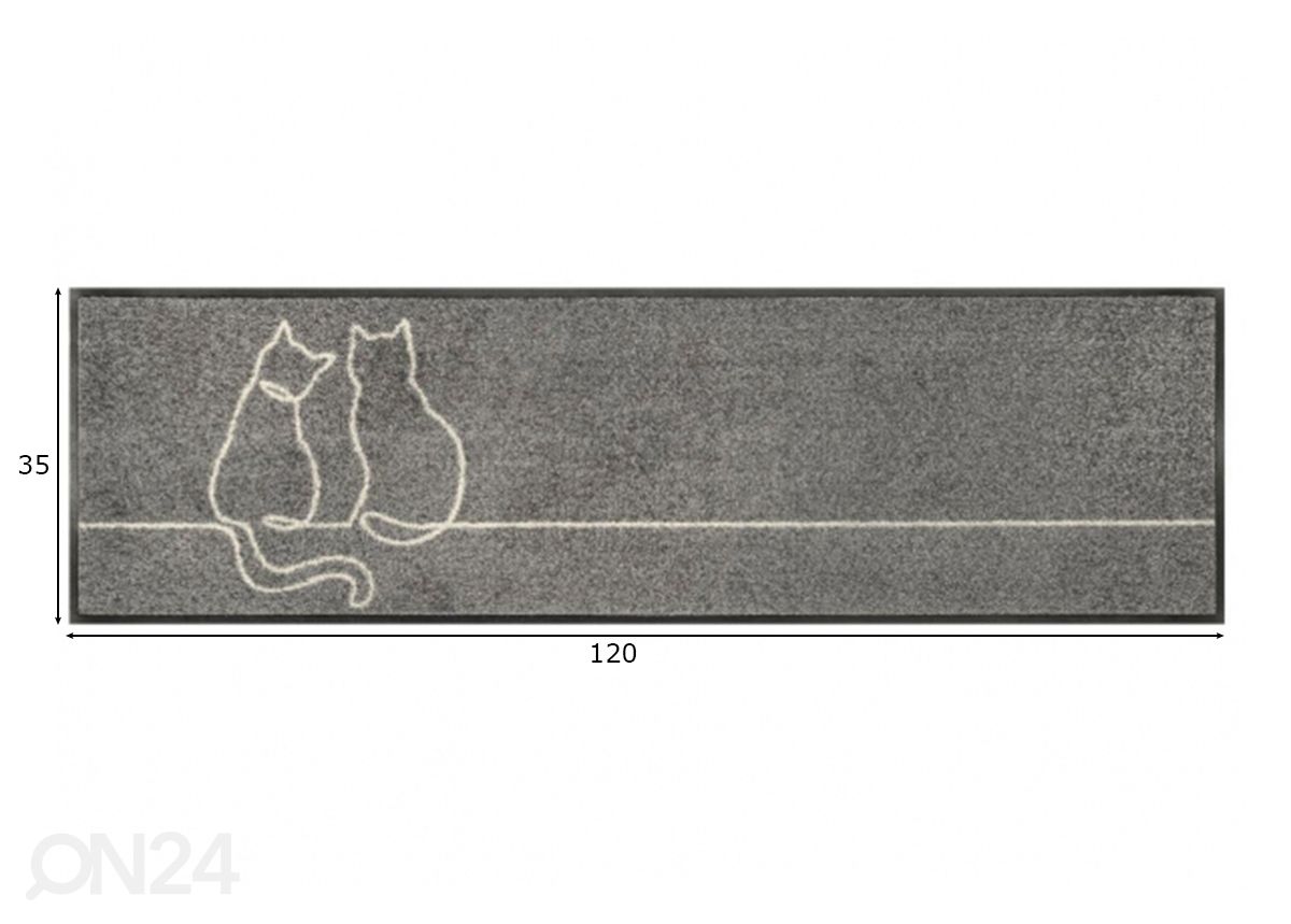 Дверной коврик Lovetails 35x120 cm увеличить размеры