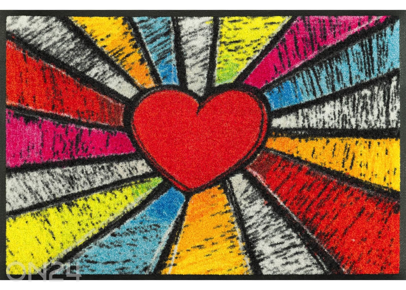 Дверной коврик Pop Art Heart 40x60 см увеличить