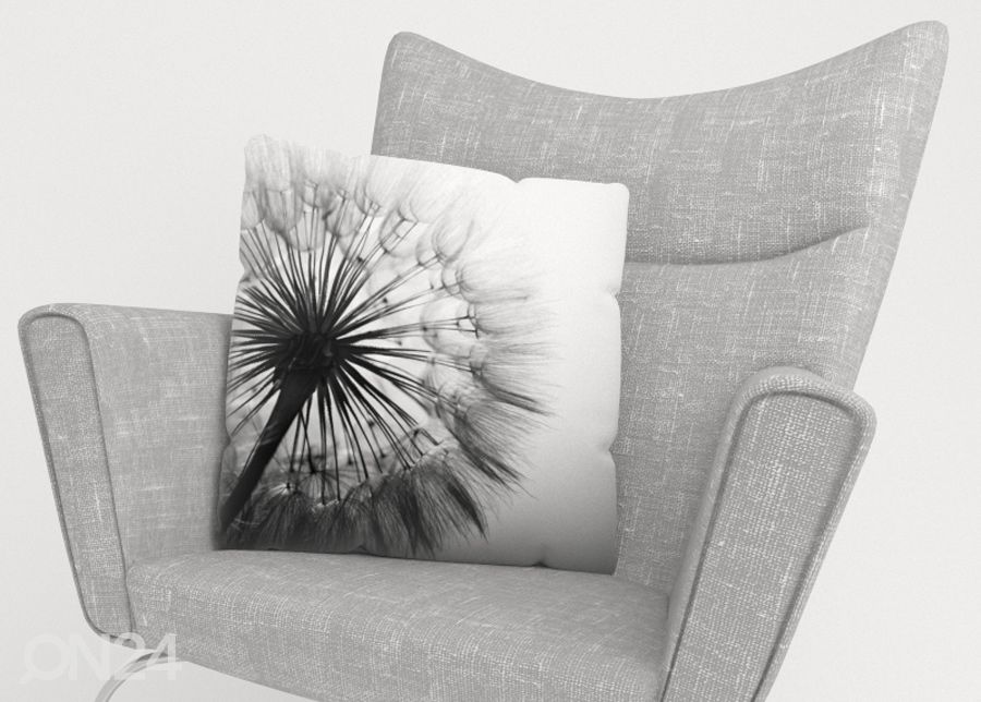 Декоративная наволочка Amazing Dandelion Black and White 50x50 см увеличить