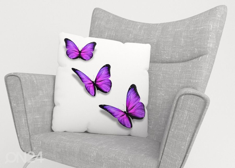 Декоративная наволочка Purple Butterfly 50x50 см увеличить