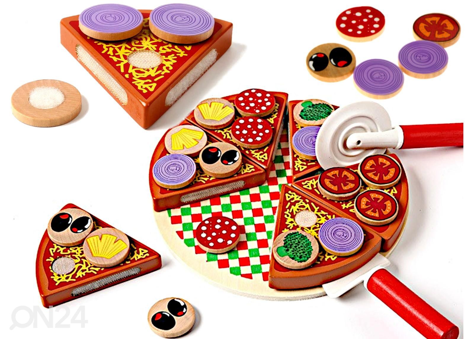 Деревянная игра Пицца увеличить