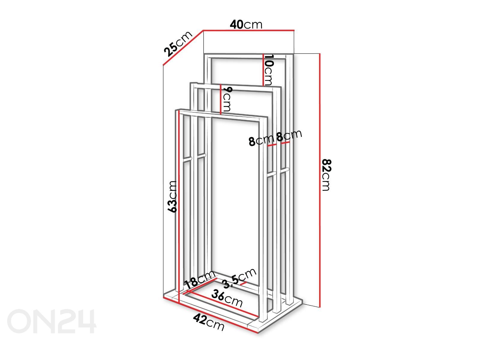 Держатель для полотенец увеличить размеры