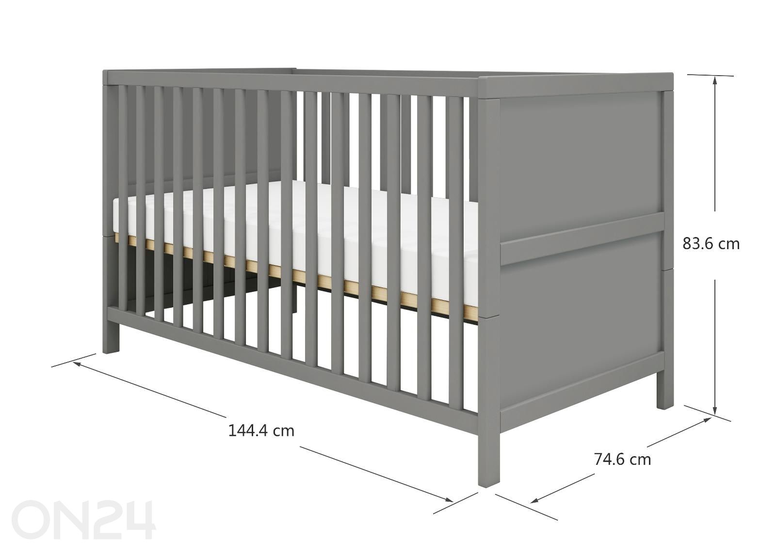 Детская кроватка THUKA Luna, с обычным изголовьем увеличить размеры
