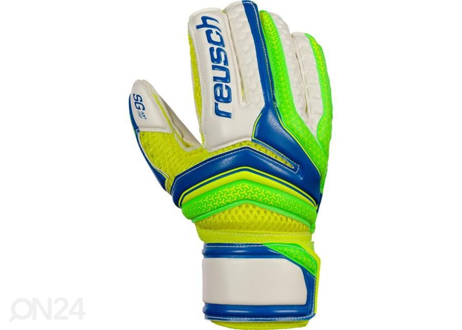 Детские вратарские перчатки Reusch Serathor SG Finger Support Junior 37 72 810 407 увеличить