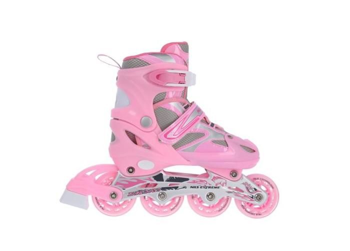 Детские коньки / роликовые коньки Nils Extreme 2w1 Pink 31-34 NH18366 A увеличить