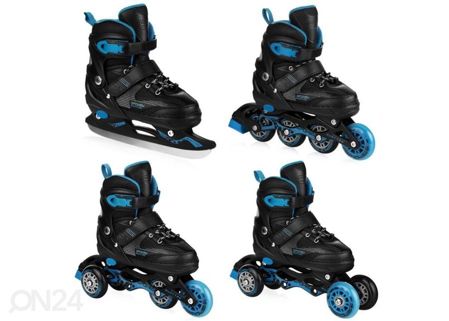 Детские роликовые коньки/ коньки Spokey Quattro 4in1 увеличить