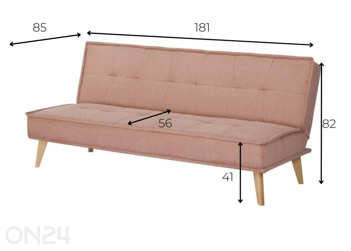 Диван-кровать Blush увеличить размеры
