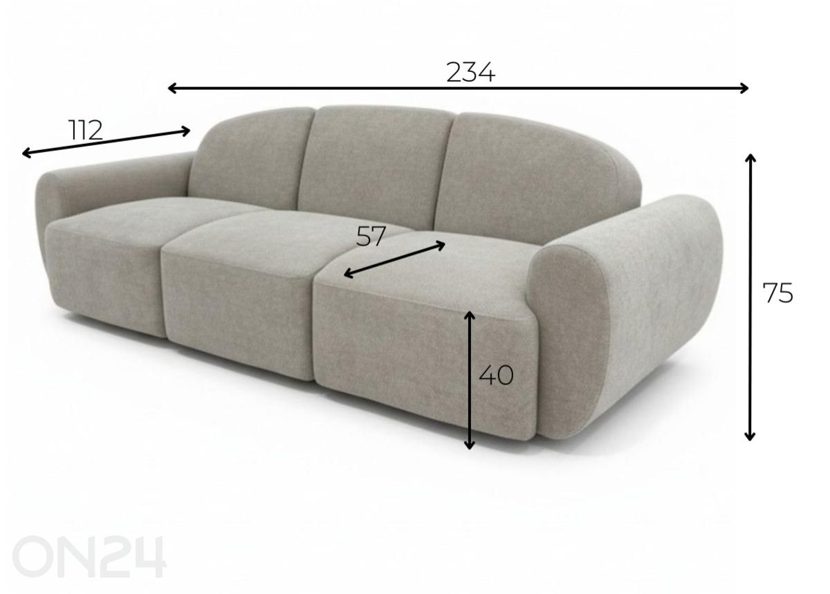 Диван-кровать Codma увеличить размеры