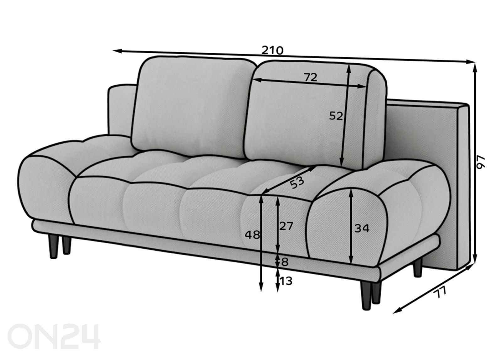 Диван-кровать Guavio увеличить размеры