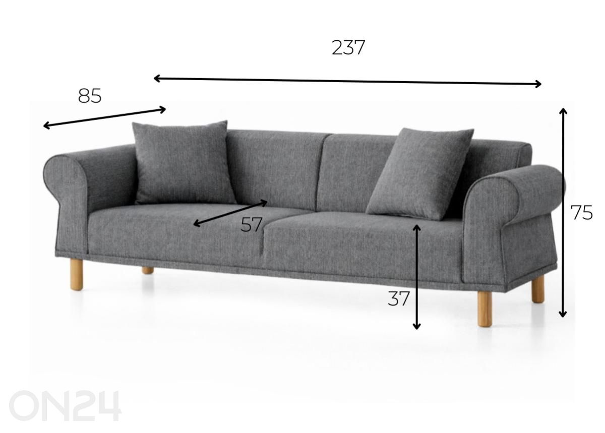 Диван-кровать Peri увеличить размеры