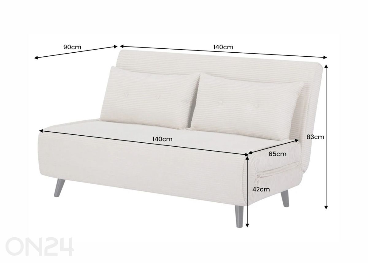 Диван-кровать Smart 140 см увеличить размеры