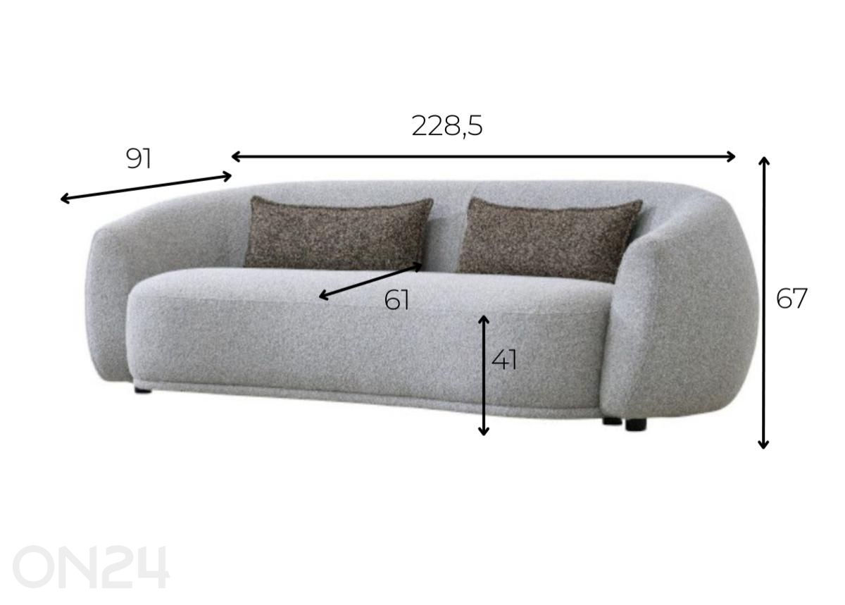 Диван Merell увеличить размеры