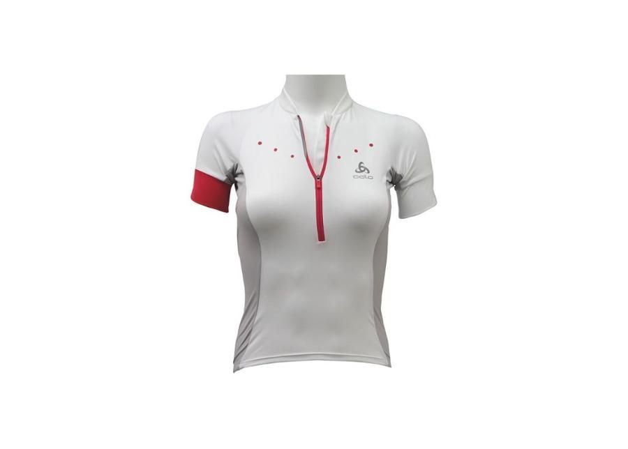 Женская велосипедная рубашка Odlo Stand-Up Collar S/S 1/2 Zip Gavia W 410891-10000 увеличить