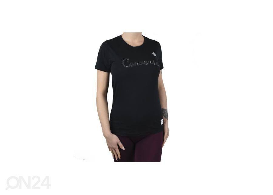 Женская повседневная рубашка Converse Essentials Leopard Tee увеличить