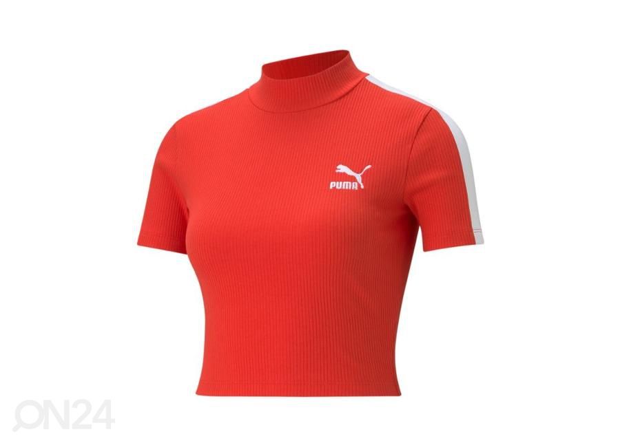 Женская спортивная футболка Puma Classics Rib Mock Neck увеличить