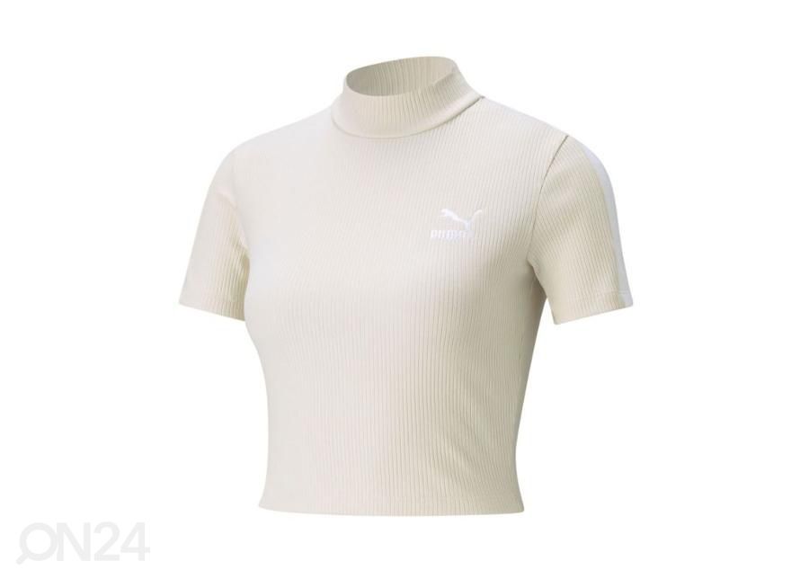 Женская спортивная футболка Puma WMNS Classics Rib Mock Neck увеличить