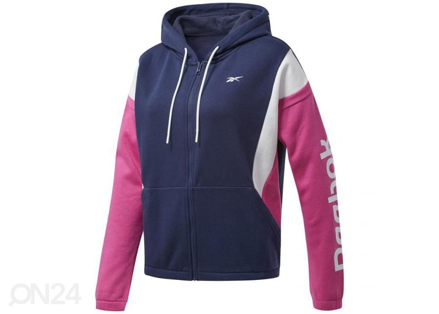 Женская толстовка Reebok Training Essentials Linear Logo FL Fullzip W FU2249 увеличить