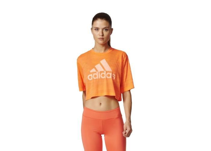 Женская тренировочная футболка Adidas Boxy Crop Tee Aeroknit W увеличить