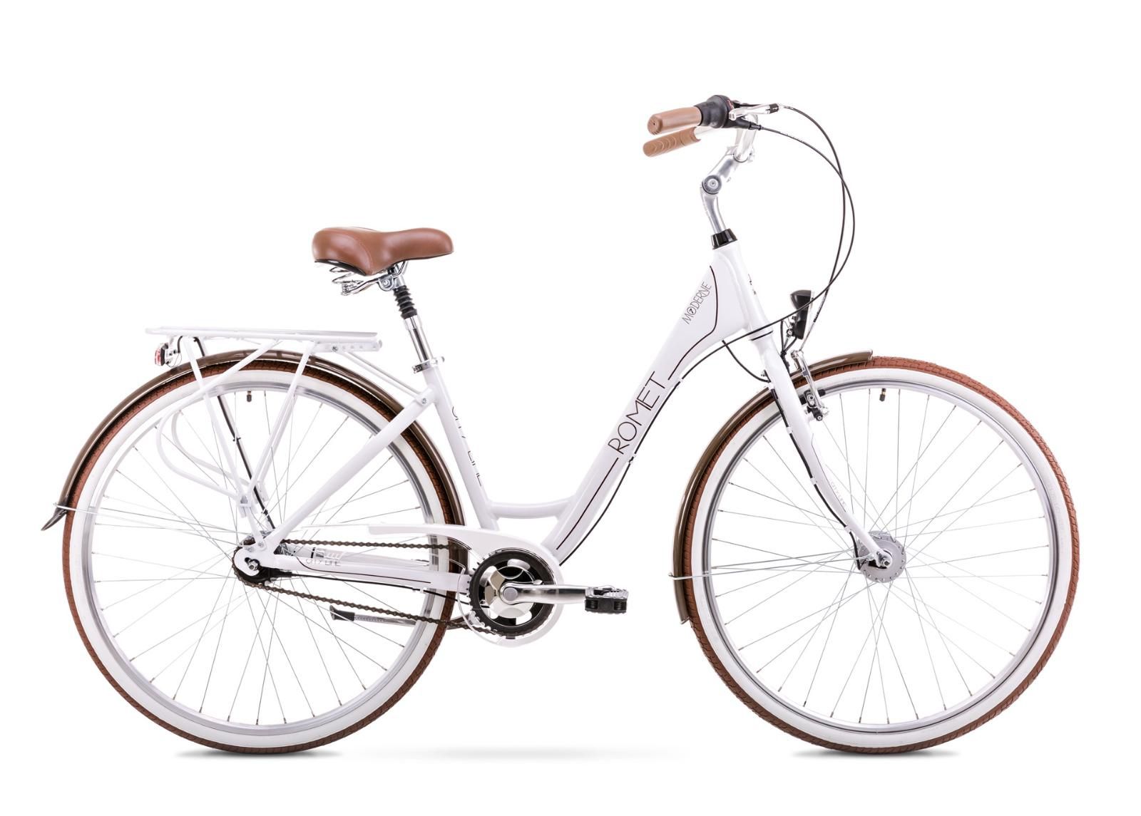 Женский городской велосипед 19 L Rower ROMET MODERNE 7 белый увеличить