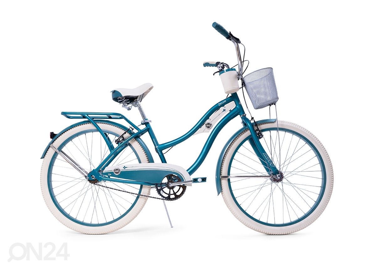 Женский и детский велосипед 26 дюймов Huffy Duluxe Cruiser Matte Emerald увеличить