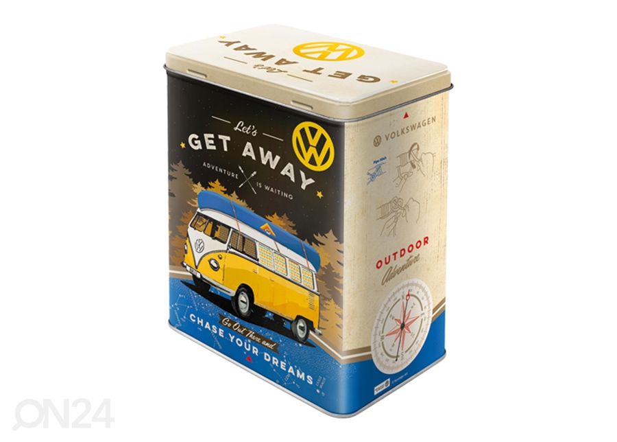 Жестяная банка 3D VW Bulli Let's Get Away 3 л увеличить