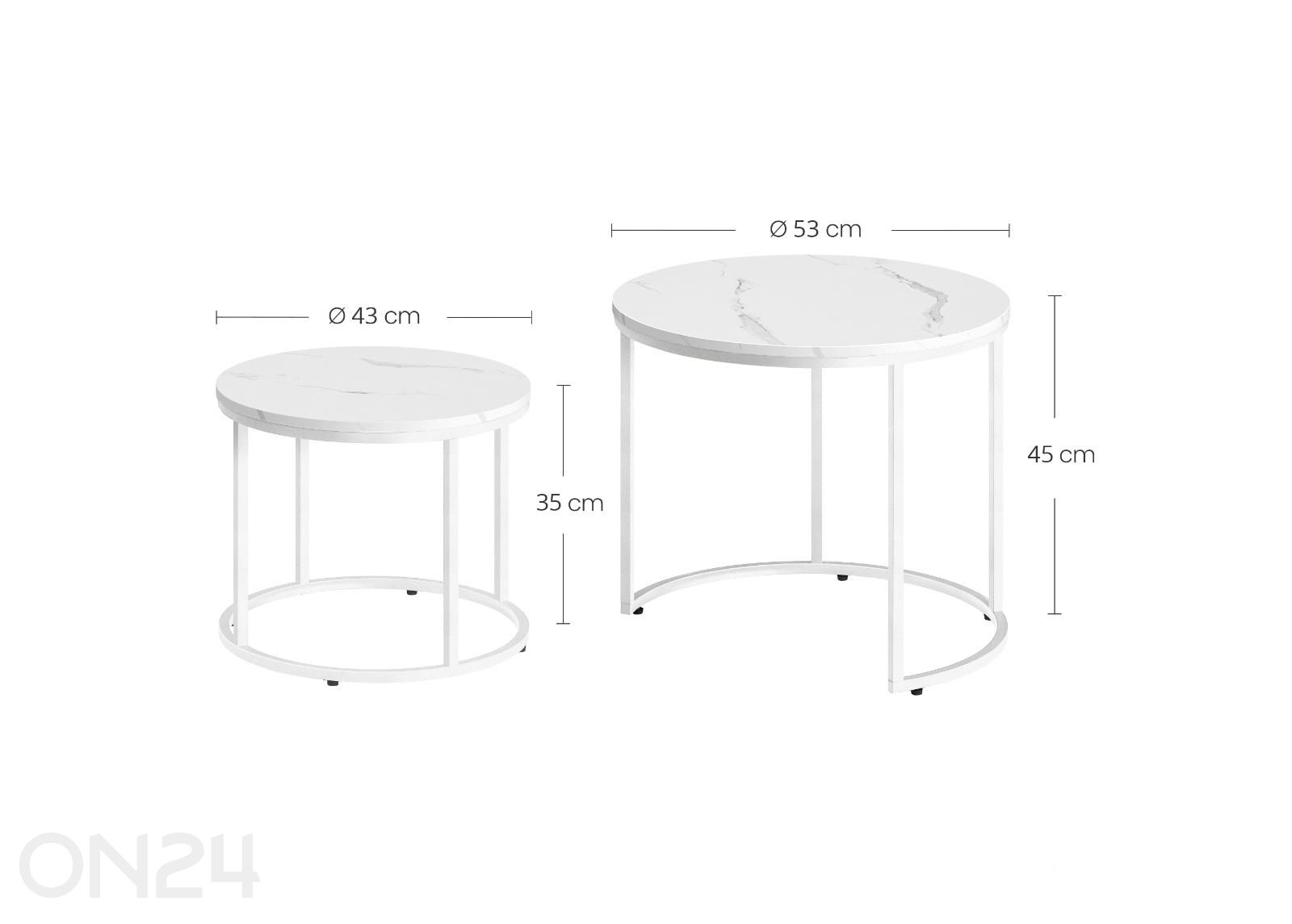 Журнальные столики 2 шт увеличить размеры