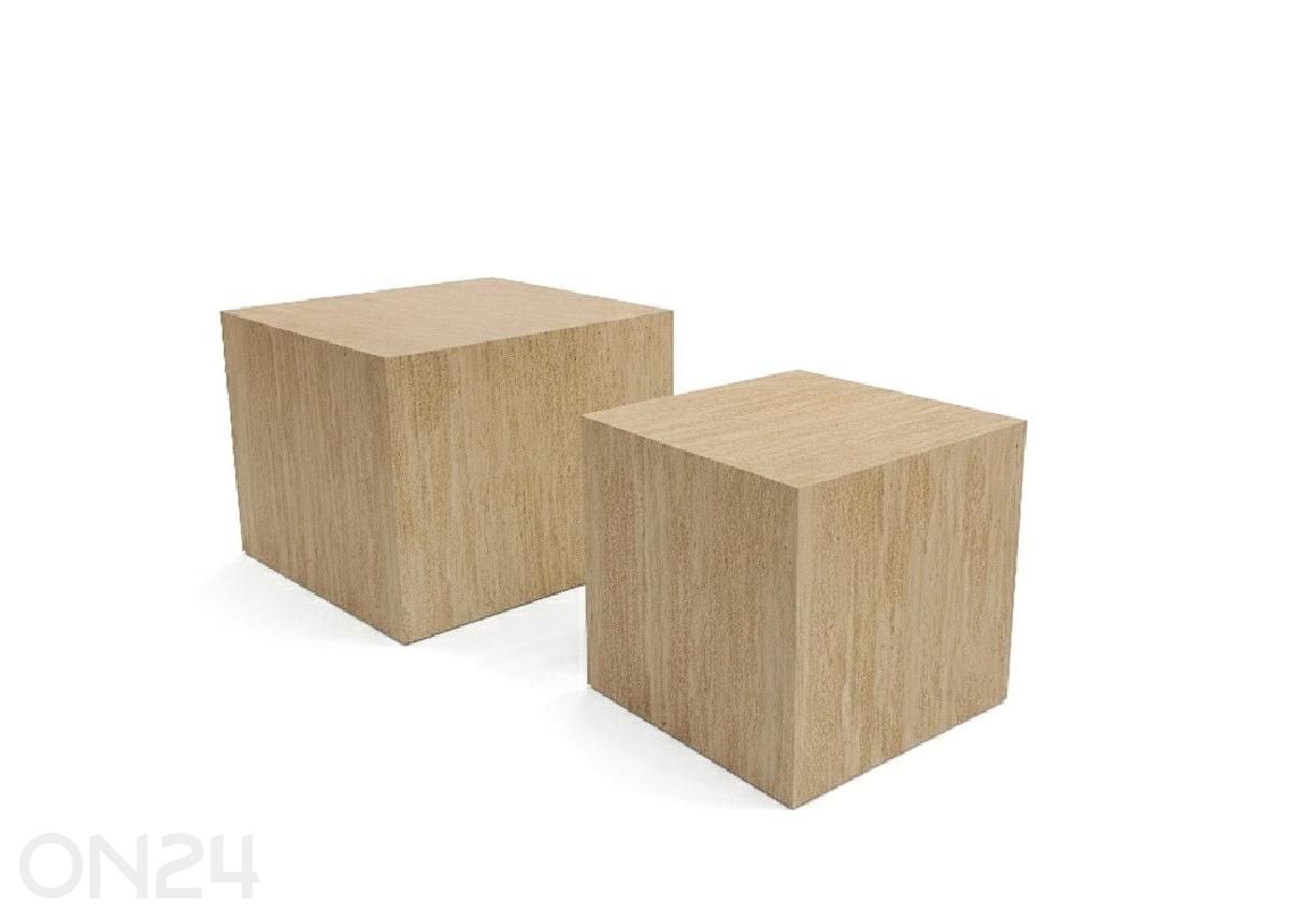 Журнальный столик Bud Cube, 2 шт., бежевый увеличить