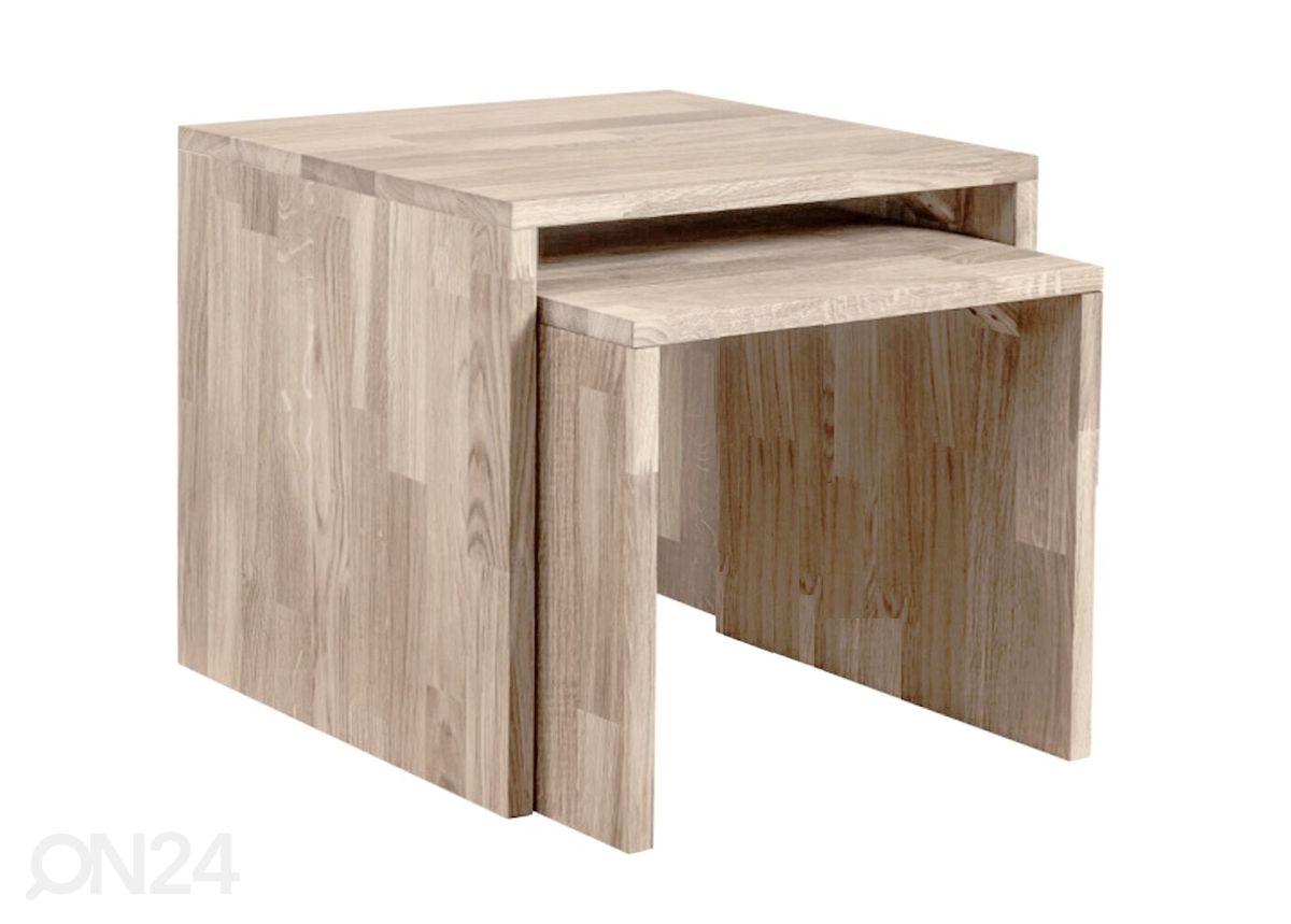 Журнальный стол из массива дуба Duo1, 45x45x45 cm увеличить