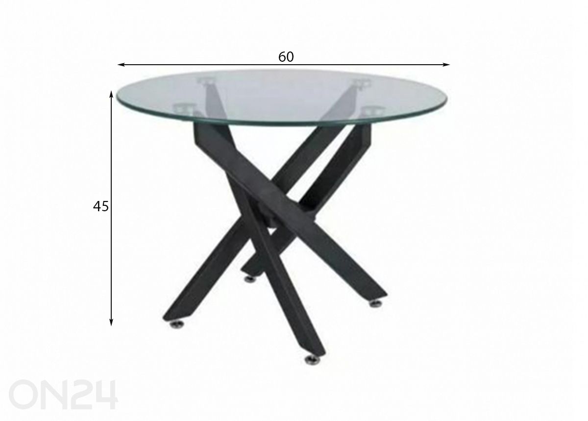 Журнальный стол Agis Ø 60 см увеличить размеры
