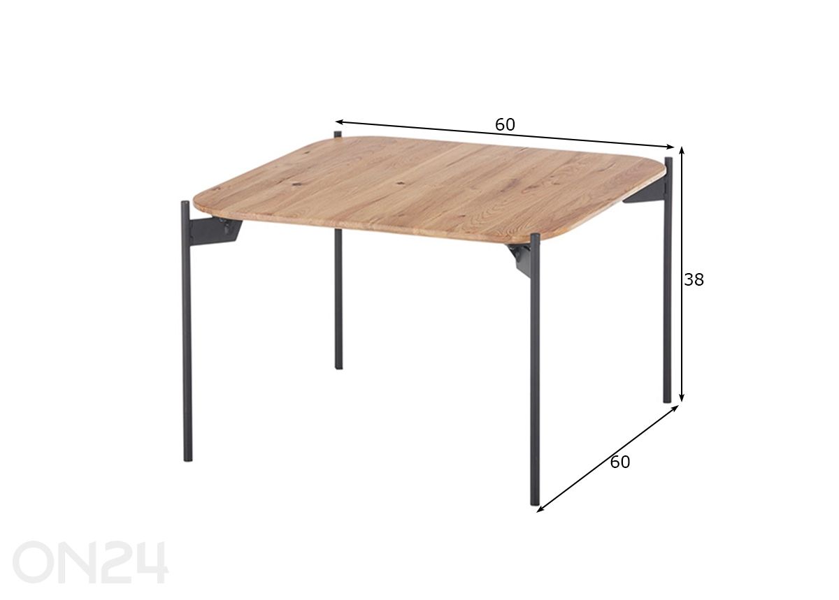 Журнальный стол Alto 60 см увеличить размеры