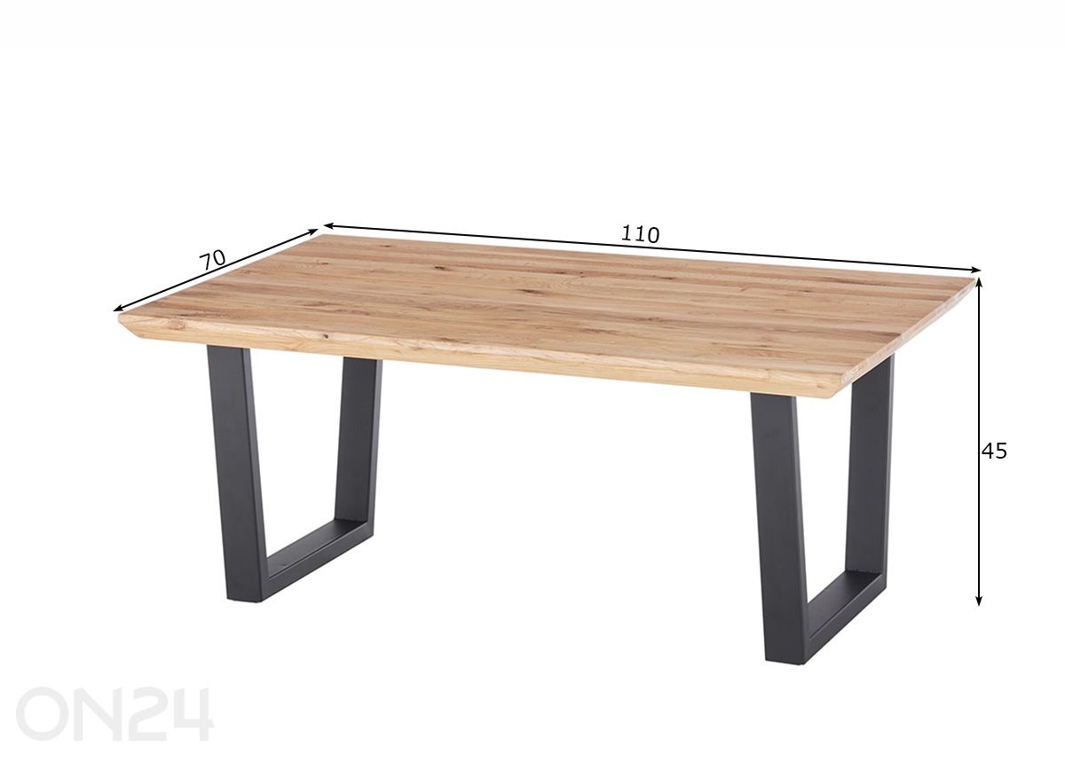 Журнальный стол Asola 110 см увеличить размеры