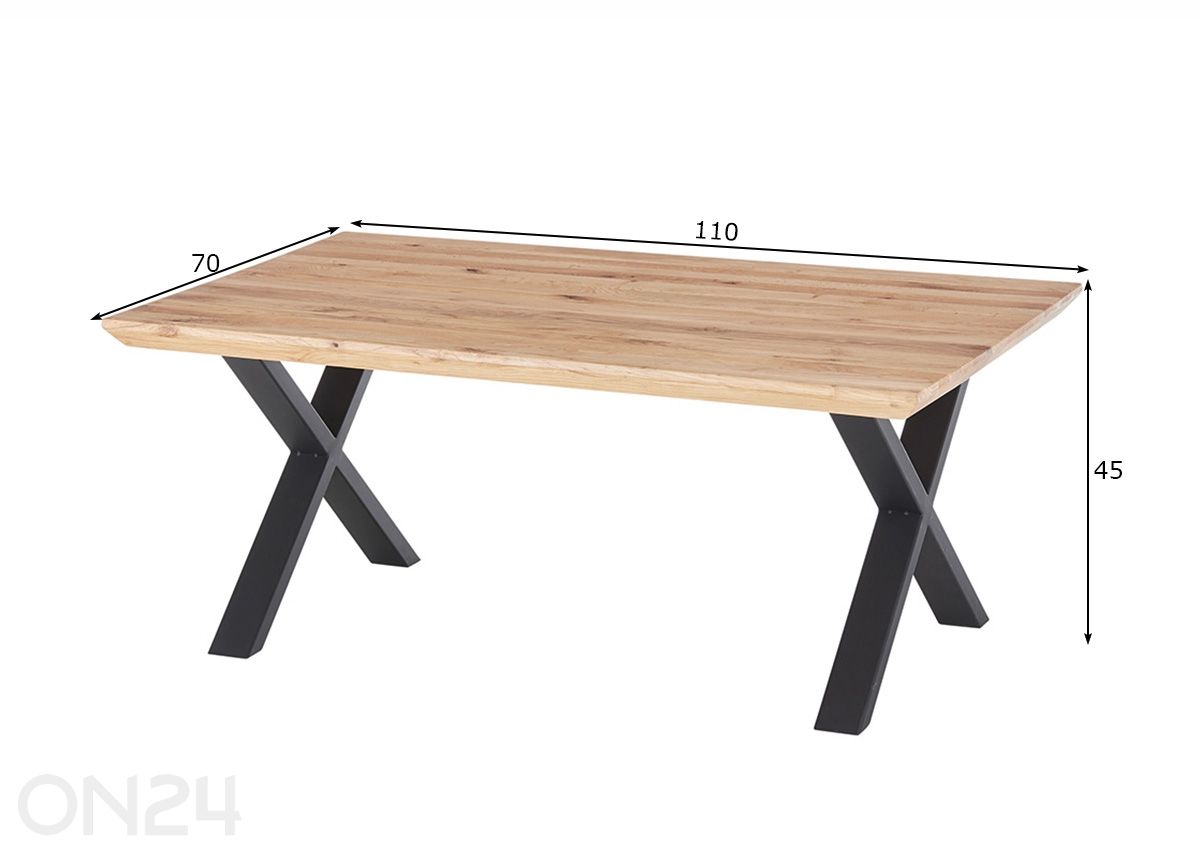 Журнальный стол Asola 110 см увеличить размеры