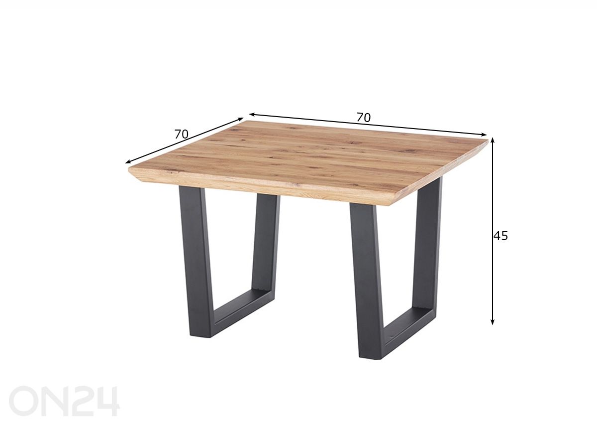 Журнальный стол Asola 70 см увеличить размеры