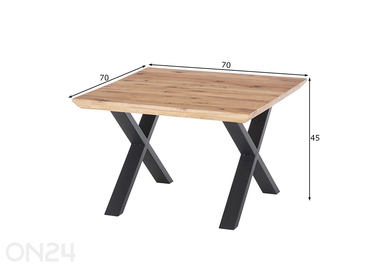 Журнальный стол Asola 70 см увеличить размеры