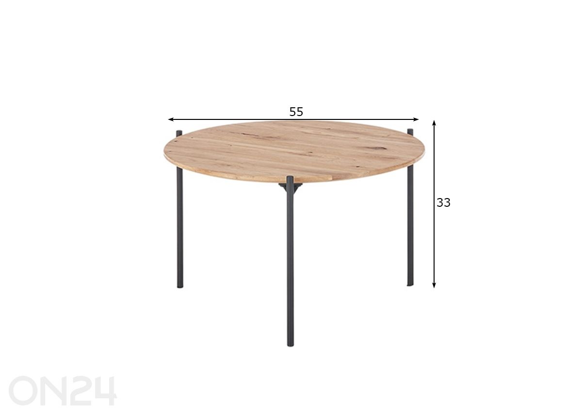 Журнальный стол Assuan Ø55 см увеличить размеры