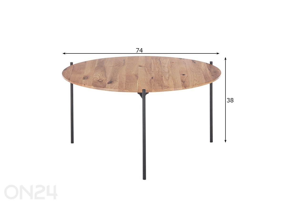 Журнальный стол Assuan Ø55 см увеличить размеры