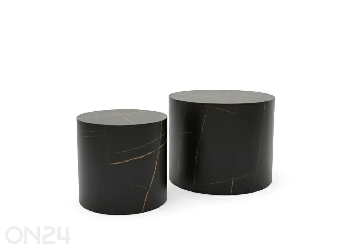 Журнальный стол Bud, 2 шт, черно-золотистый увеличить