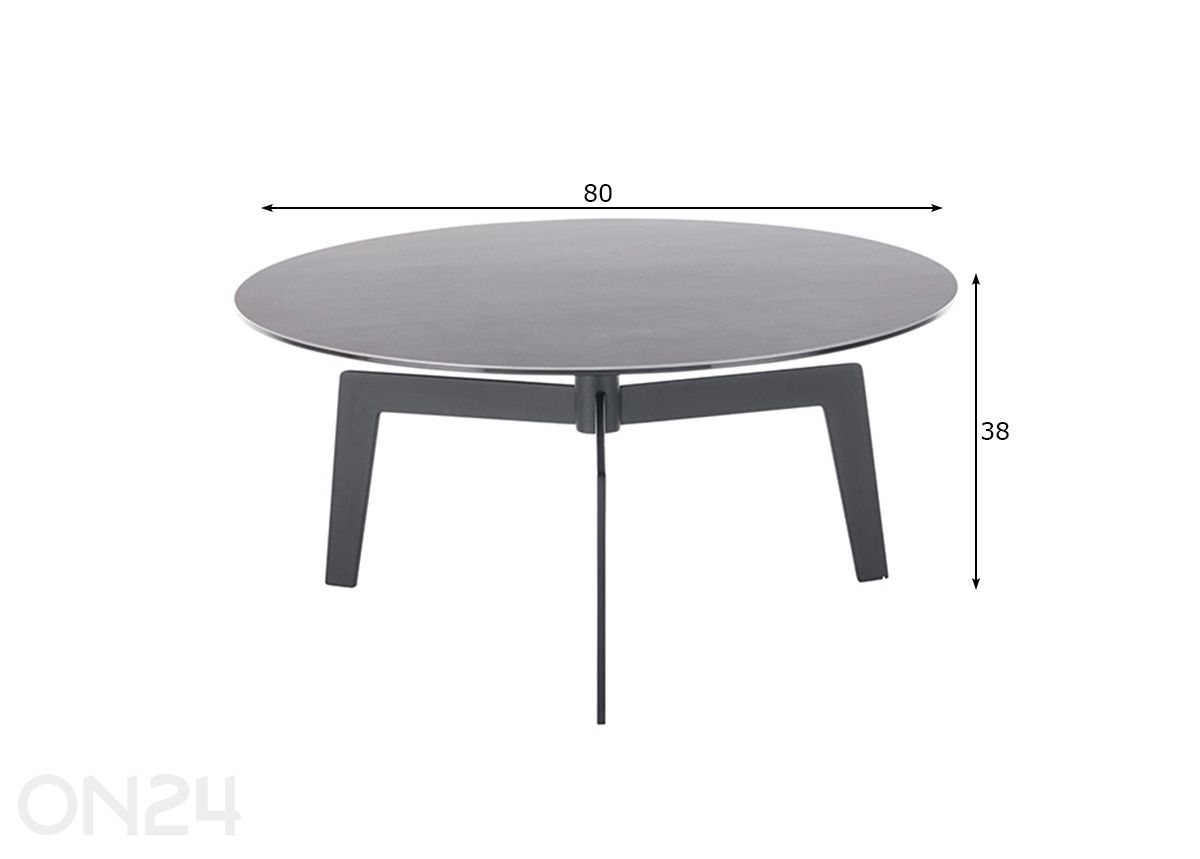 Журнальный стол Buena Vista Ø 80 см увеличить размеры