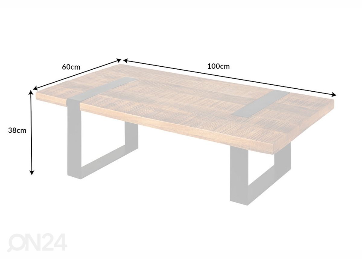 Журнальный стол Craft 60x100 см увеличить размеры