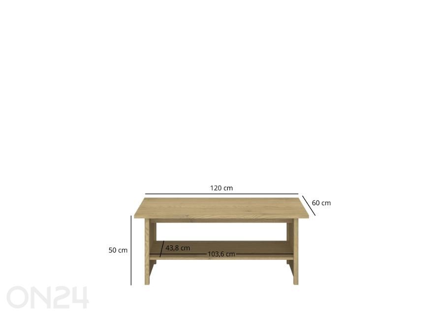 Журнальный стол Denzel увеличить размеры