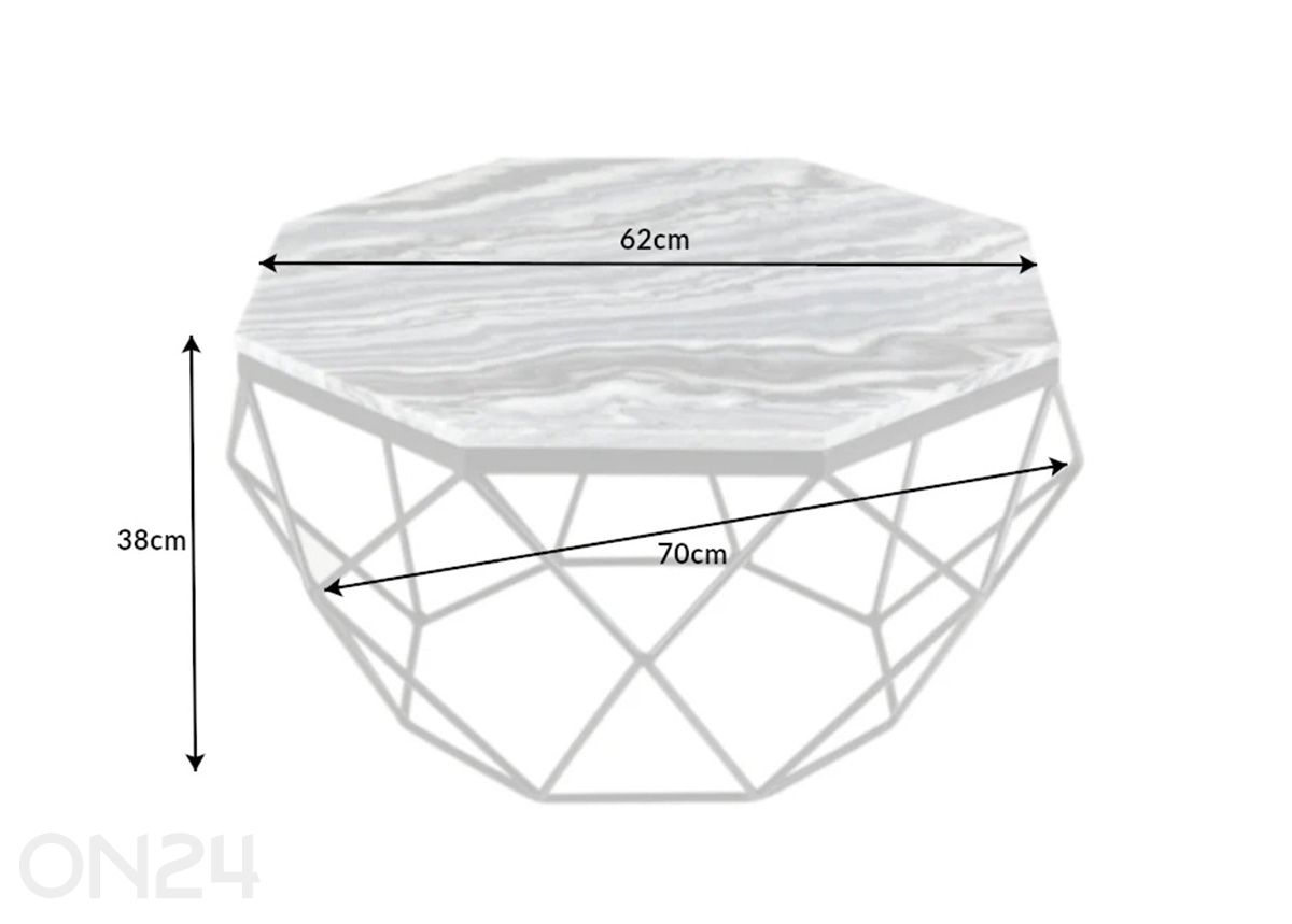 Журнальный стол Diamond увеличить размеры